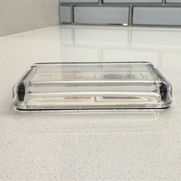 Vintage Gone With the Wind Glass Paperweight Stamp Rhett Butler Scarlett O'Hara - Picture 7 of 16